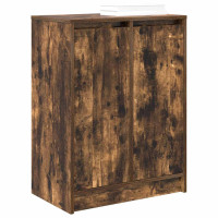 Produktbild för Skoskåp rökt ek 57x34x76 cm konstruerat trä