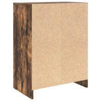 Produktbild för Skoskåp rökt ek 57x34x76 cm konstruerat trä