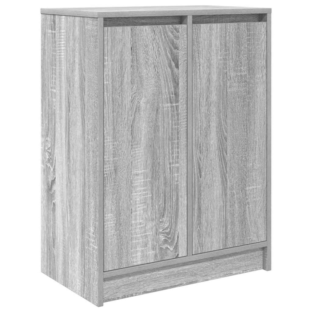 Produktbild för Skoskåp grå sonoma 57x34x76 cm konstruerat trä