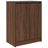 Produktbild för Skoskåp brun ek 57x34x76 cm konstruerat trä