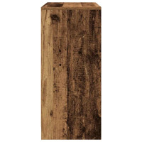 Produktbild för Skoskåp gammalt trä 57x34x76 cm konstruerat trä
