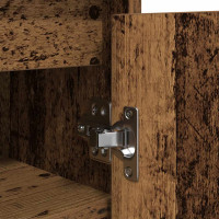 Produktbild för Skoskåp gammalt trä 57x34x76 cm konstruerat trä