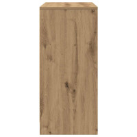 Produktbild för Skoskåp hantverksmässig ek 57x34x76 cm konstruerat trä