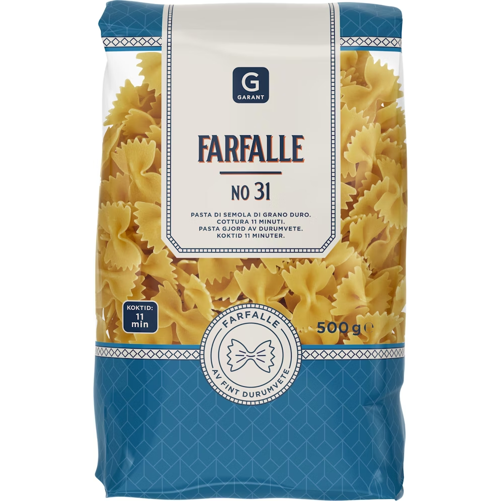 Produktbild för Farfalle Pasta 500G