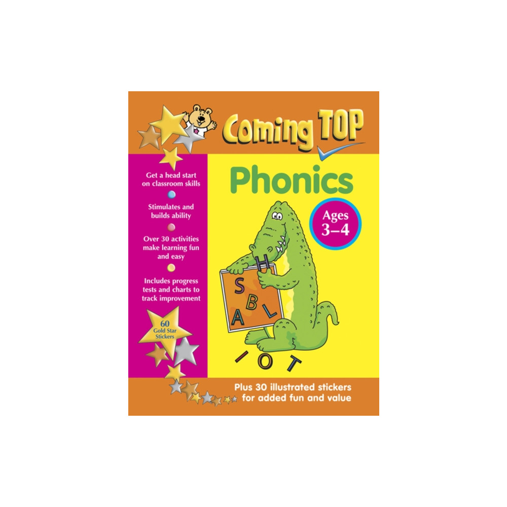 Produktbild för Coming Top: Phonics - Ages 3-4 (häftad, eng)