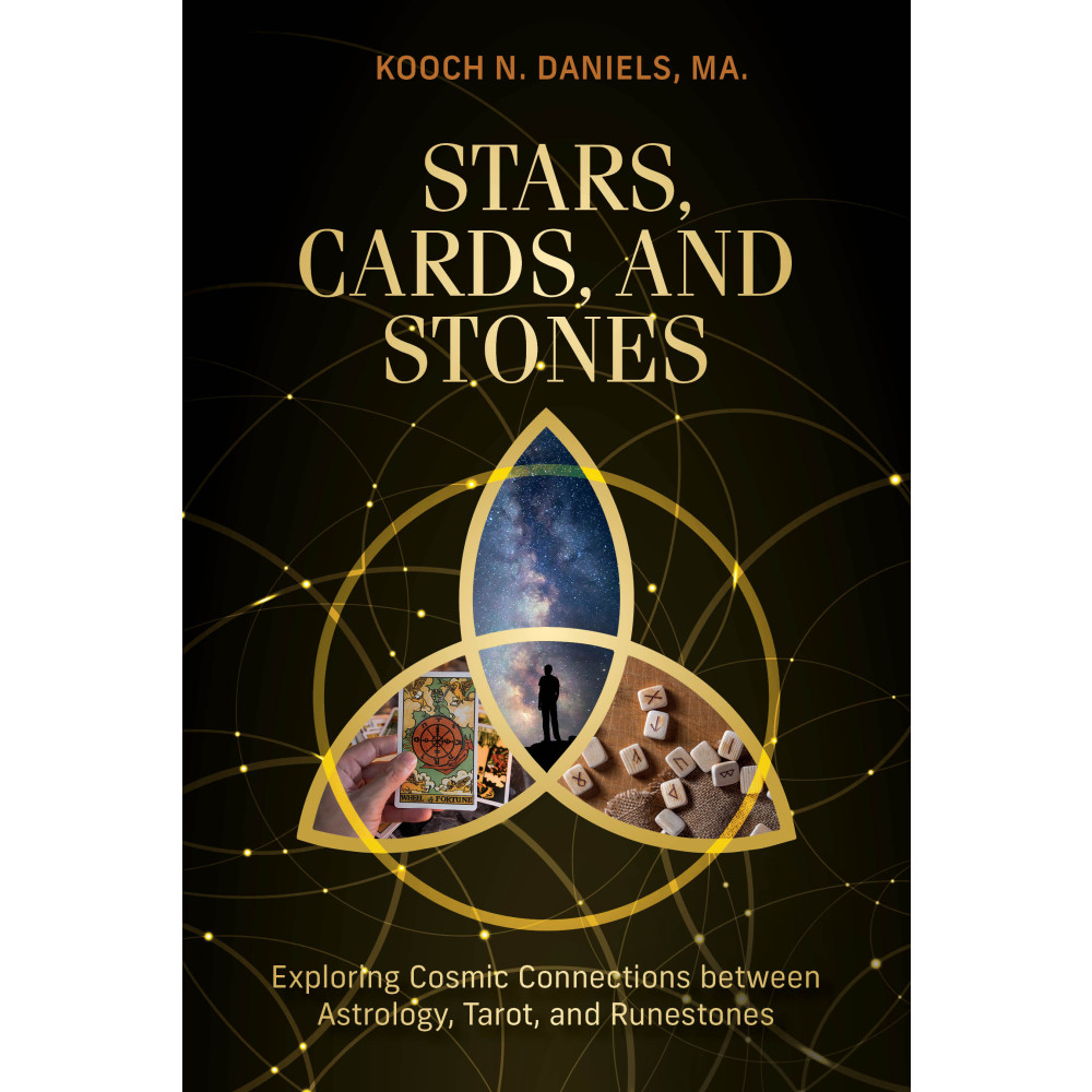 Produktbild för Stars, Cards, and Stones: Exploring Cosmic Connections between Astrology, Tarot, and Runestones (inbunden, eng)