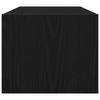 Produktbild för TV-bänkar 2 st svart ek 80x31x25,5 cm konstruerat trä