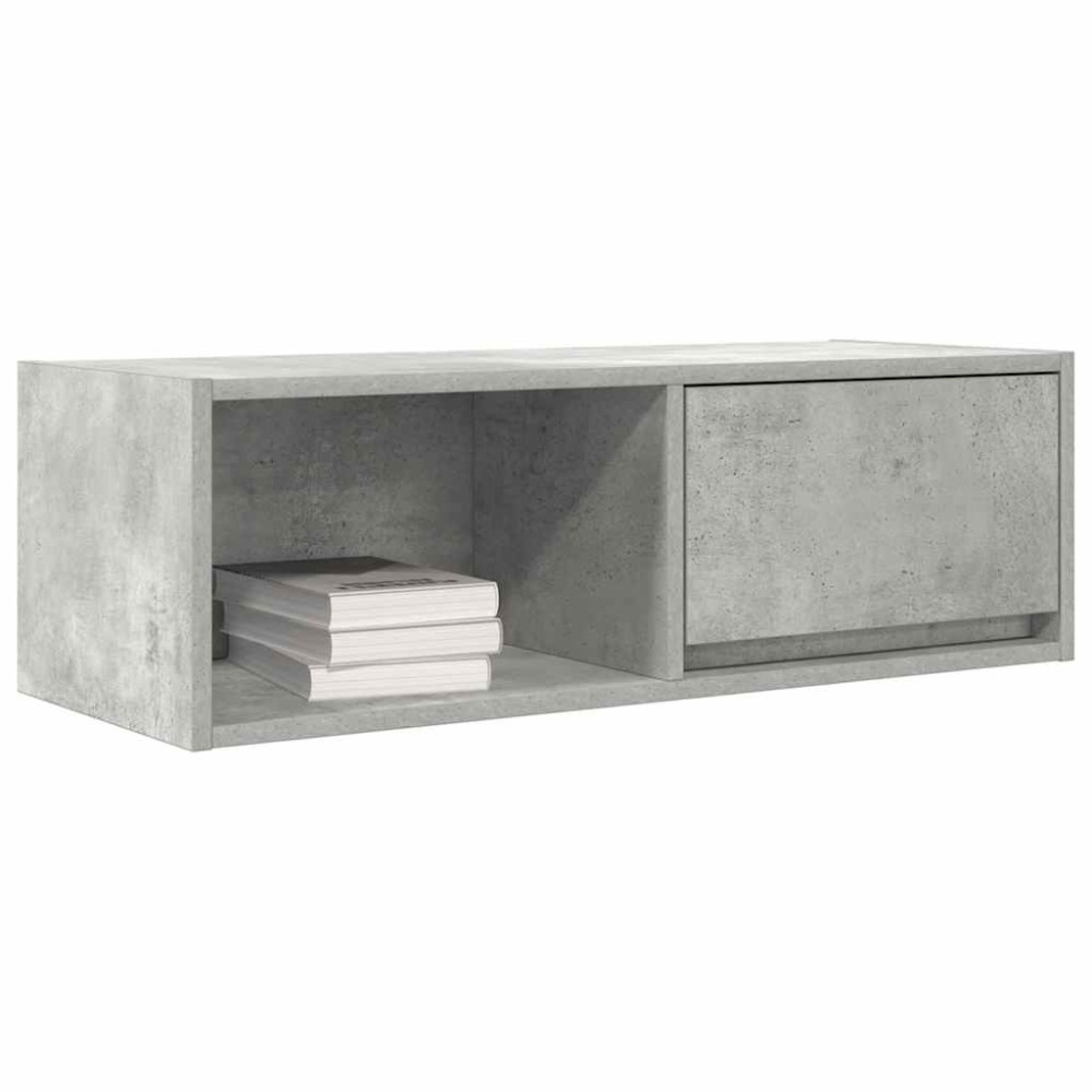 Produktbild för TV-bänkar 2 st betonggrå 80x31x25,5 cm konstruerat trä
