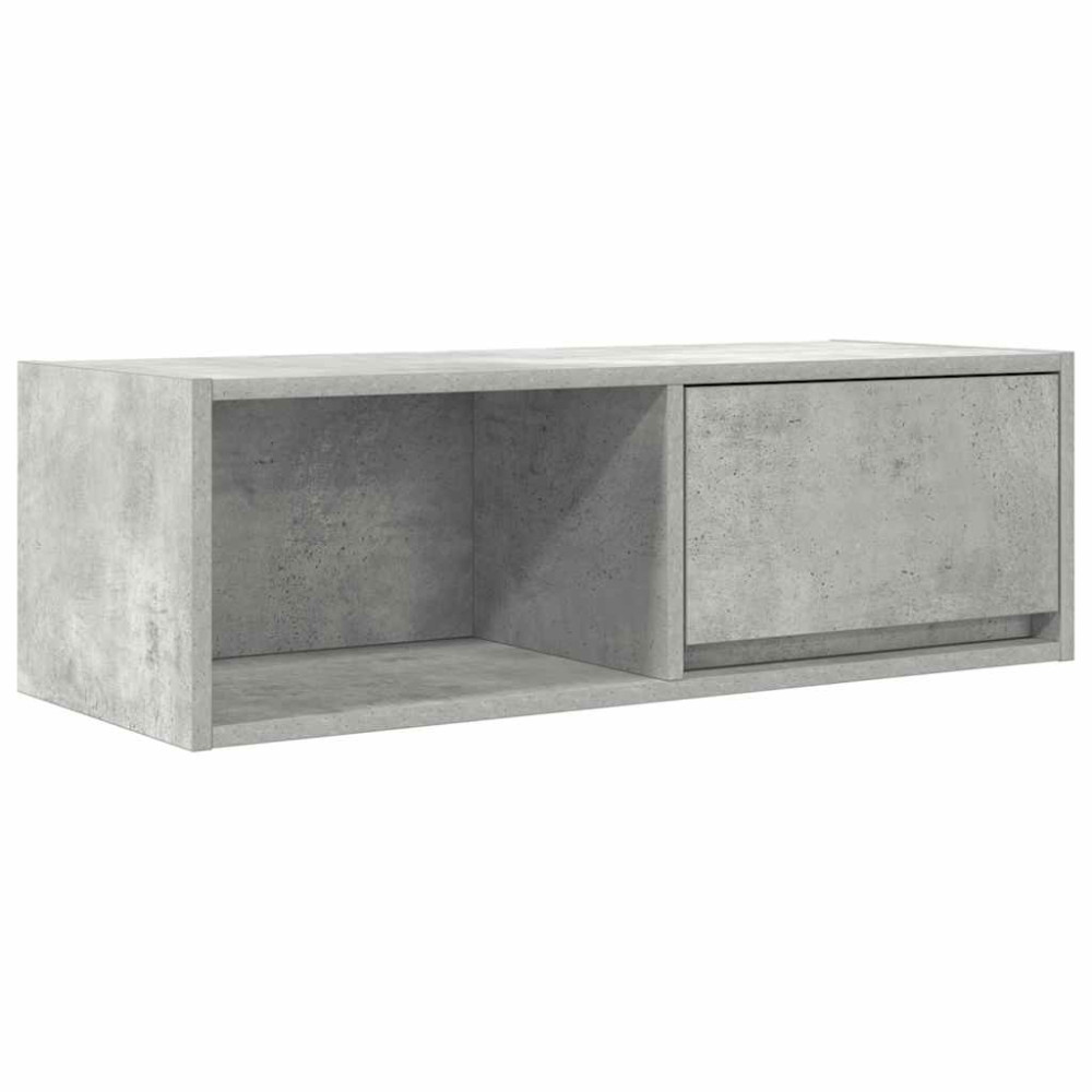Produktbild för TV-bänkar 2 st betonggrå 80x31x25,5 cm konstruerat trä
