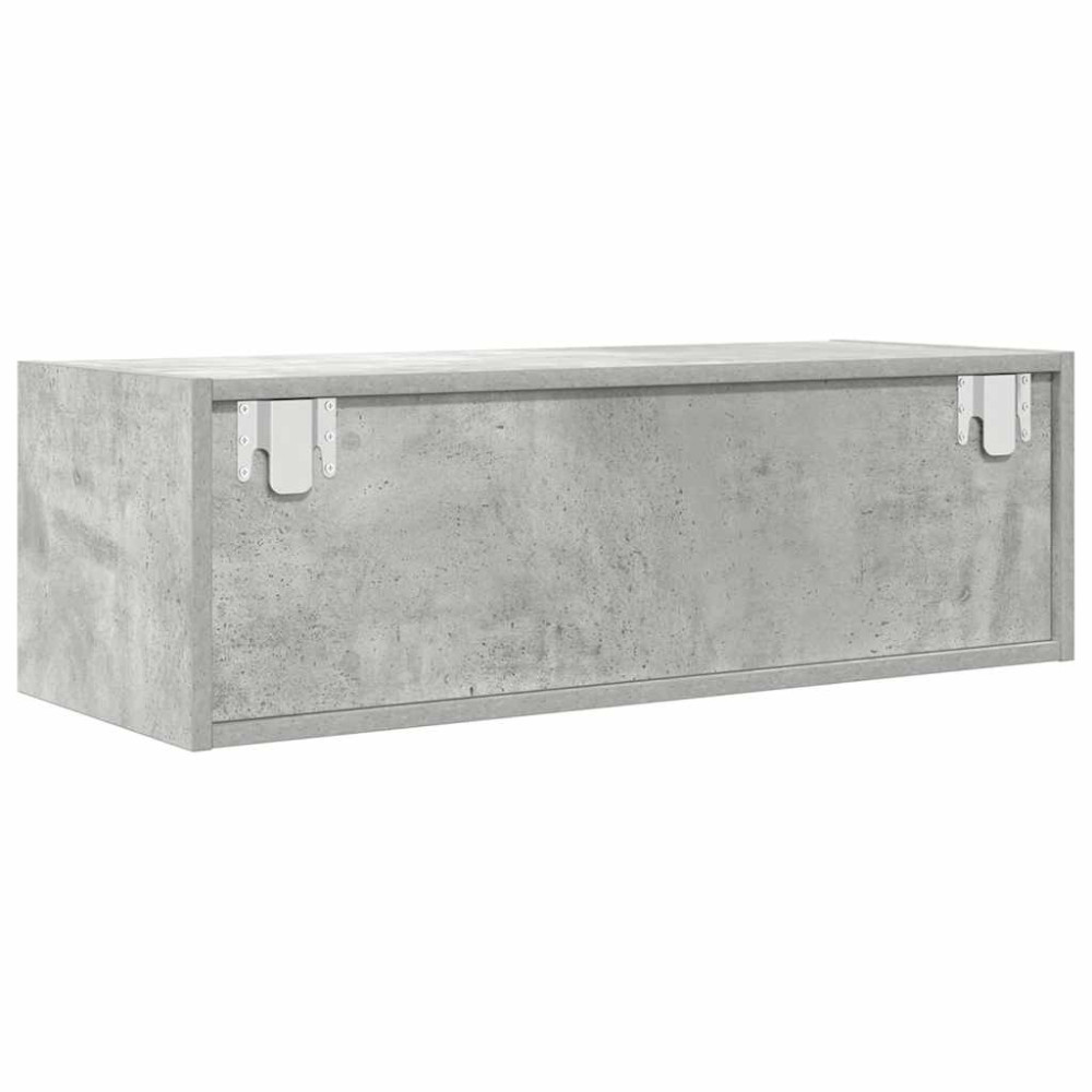 Produktbild för TV-bänkar 2 st betonggrå 80x31x25,5 cm konstruerat trä