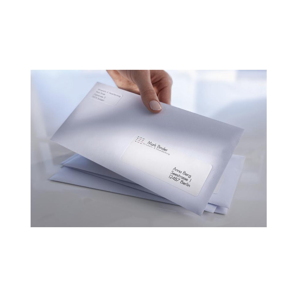 Produktbild för Etikett AVERY Laser 105x74mm 800/fp