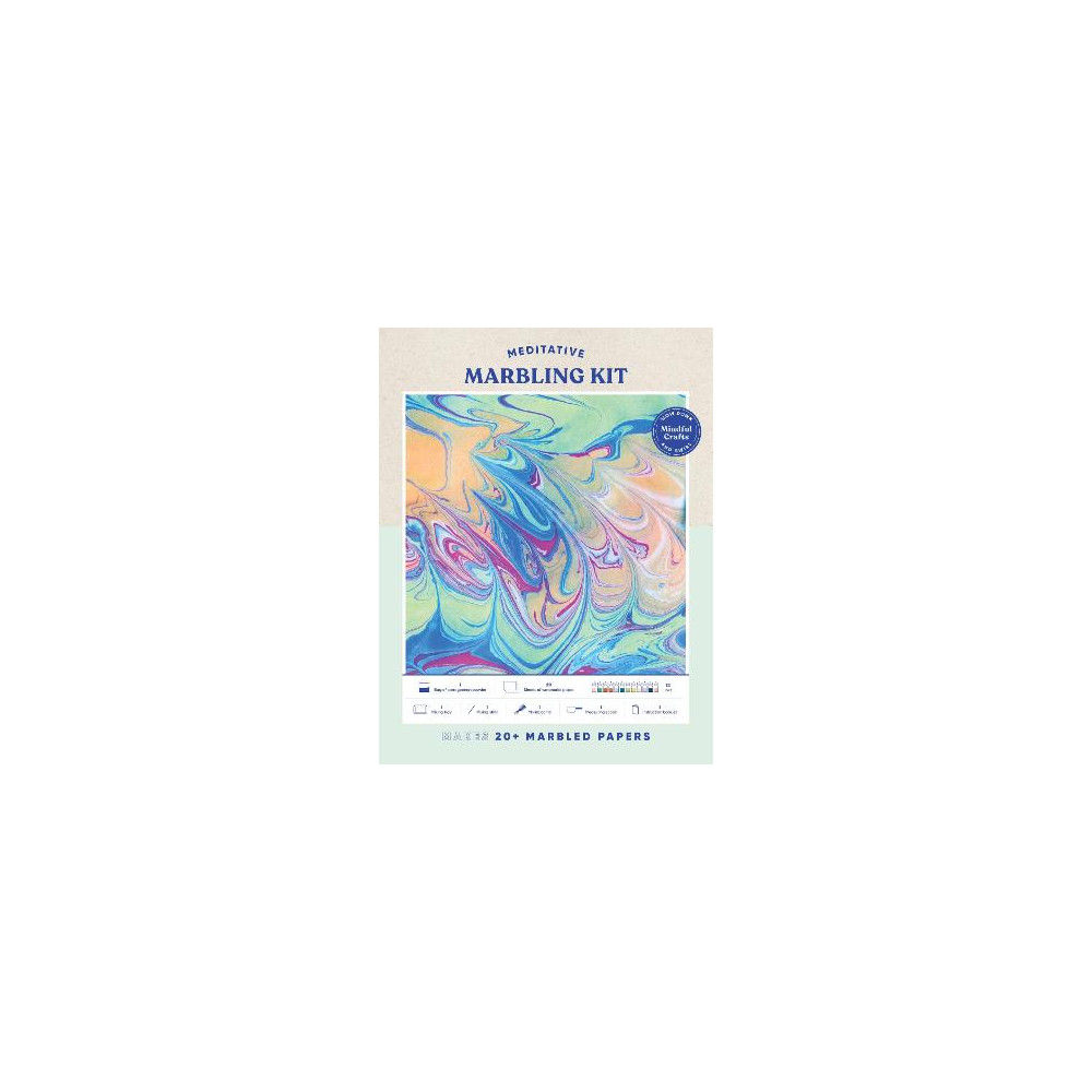Produktbild för Mindful Crafts: Meditative Marbling Kit (häftad, eng)