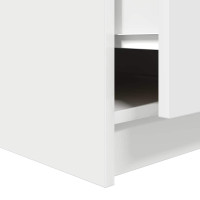 Produktbild för Soffbord med lådor vit 100x100x40 cm