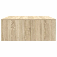 Produktbild för Soffbord med lådor sonoma ek 100x100x40 cm
