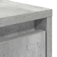 Produktbild för Soffbord med lådor betonggrå 100x100x40 cm