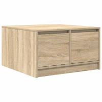 Produktbild för Soffbord med lådor sonoma ek 70,5x70x40 cm