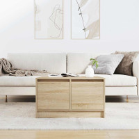 Produktbild för Soffbord med lådor sonoma ek 70,5x70x40 cm