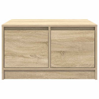 Produktbild för Soffbord med lådor sonoma ek 70,5x70x40 cm