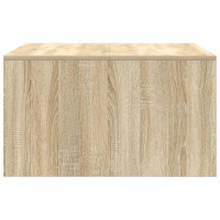 Produktbild för Soffbord med lådor sonoma ek 70,5x70x40 cm