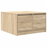 Produktbild för Soffbord med lådor sonoma ek 70,5x70x40 cm