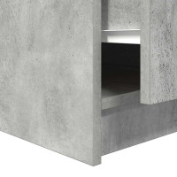 Produktbild för Soffbord med lådor betonggrå 70,5x70x40 cm