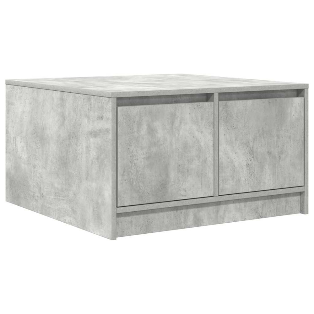 Produktbild för Soffbord med lådor betonggrå 70,5x70x40 cm