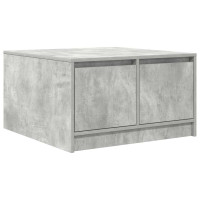 Produktbild för Soffbord med lådor betonggrå 70,5x70x40 cm
