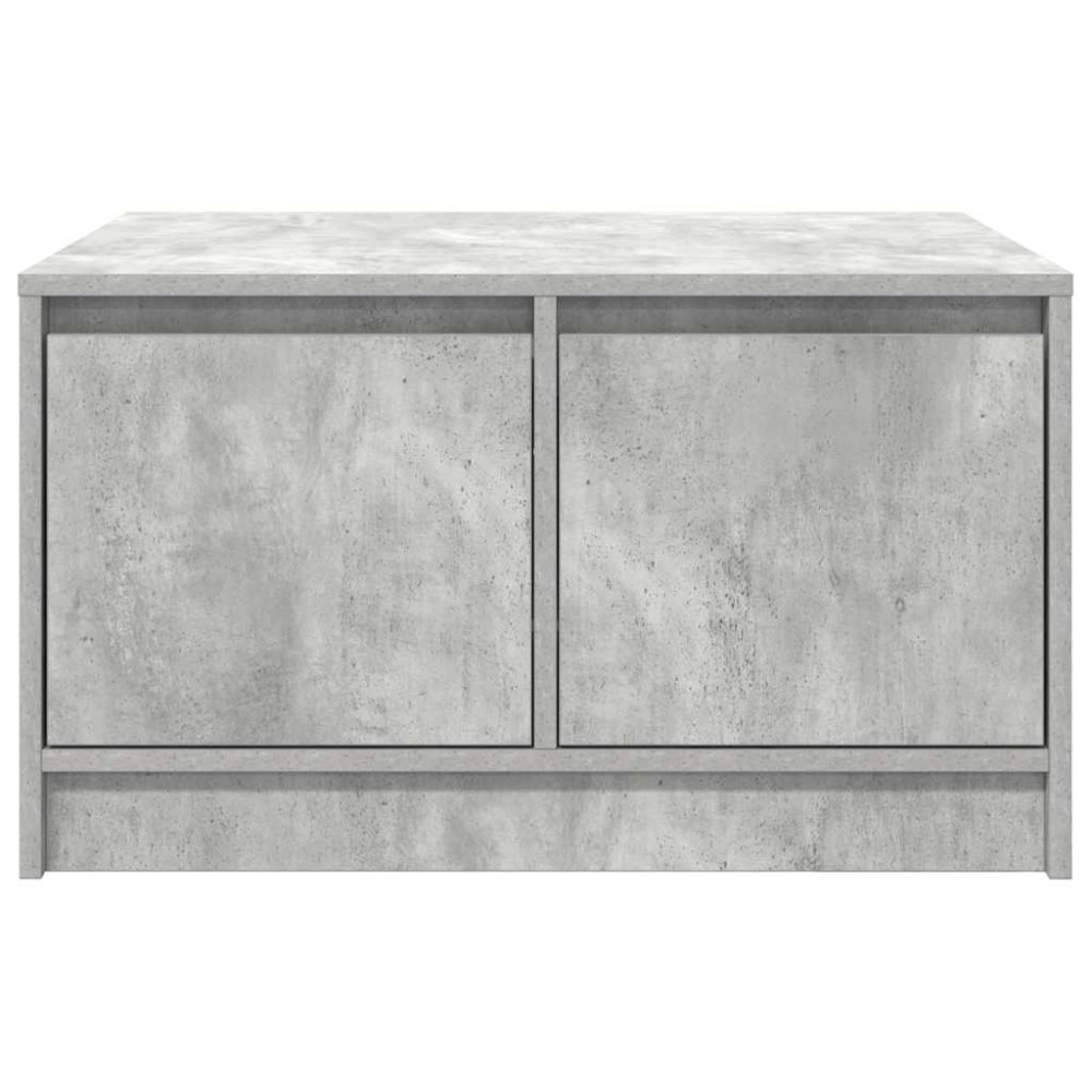 Produktbild för Soffbord med lådor betonggrå 70,5x70x40 cm