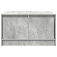 Produktbild för Soffbord med lådor betonggrå 70,5x70x40 cm