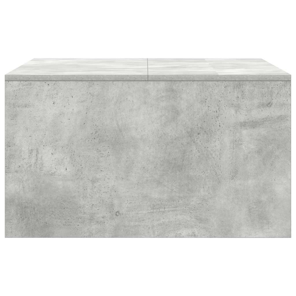 Produktbild för Soffbord med lådor betonggrå 70,5x70x40 cm