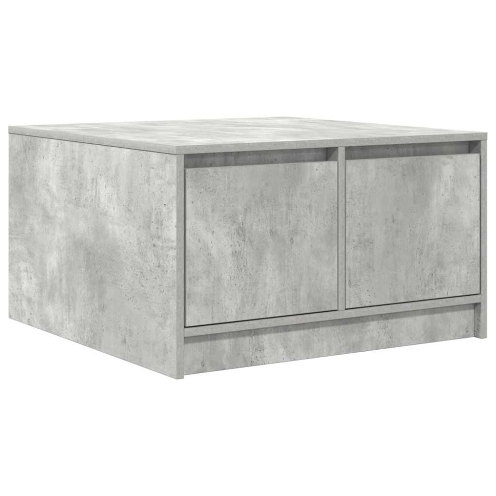 Produktbild för Soffbord med lådor betonggrå 70,5x70x40 cm