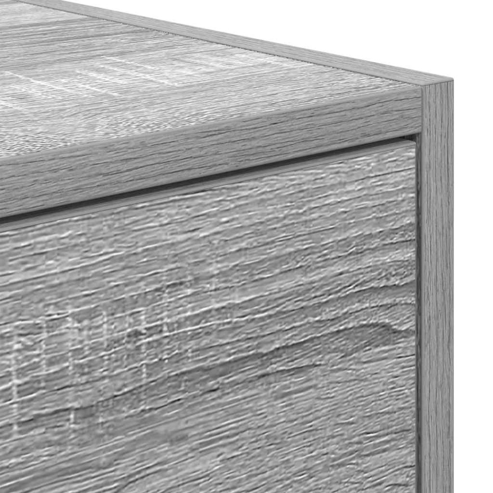 Produktbild för TV-bänkar 2 st grå Sonoma 100x31x25,5 cm konstruerat trä