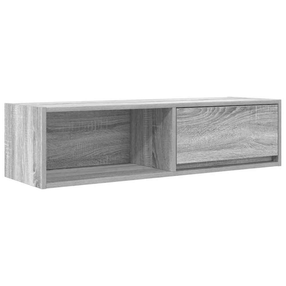 Produktbild för TV-bänkar 2 st grå Sonoma 100x31x25,5 cm konstruerat trä