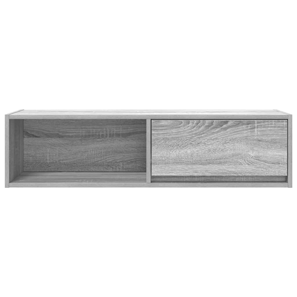 Produktbild för TV-bänkar 2 st grå Sonoma 100x31x25,5 cm konstruerat trä