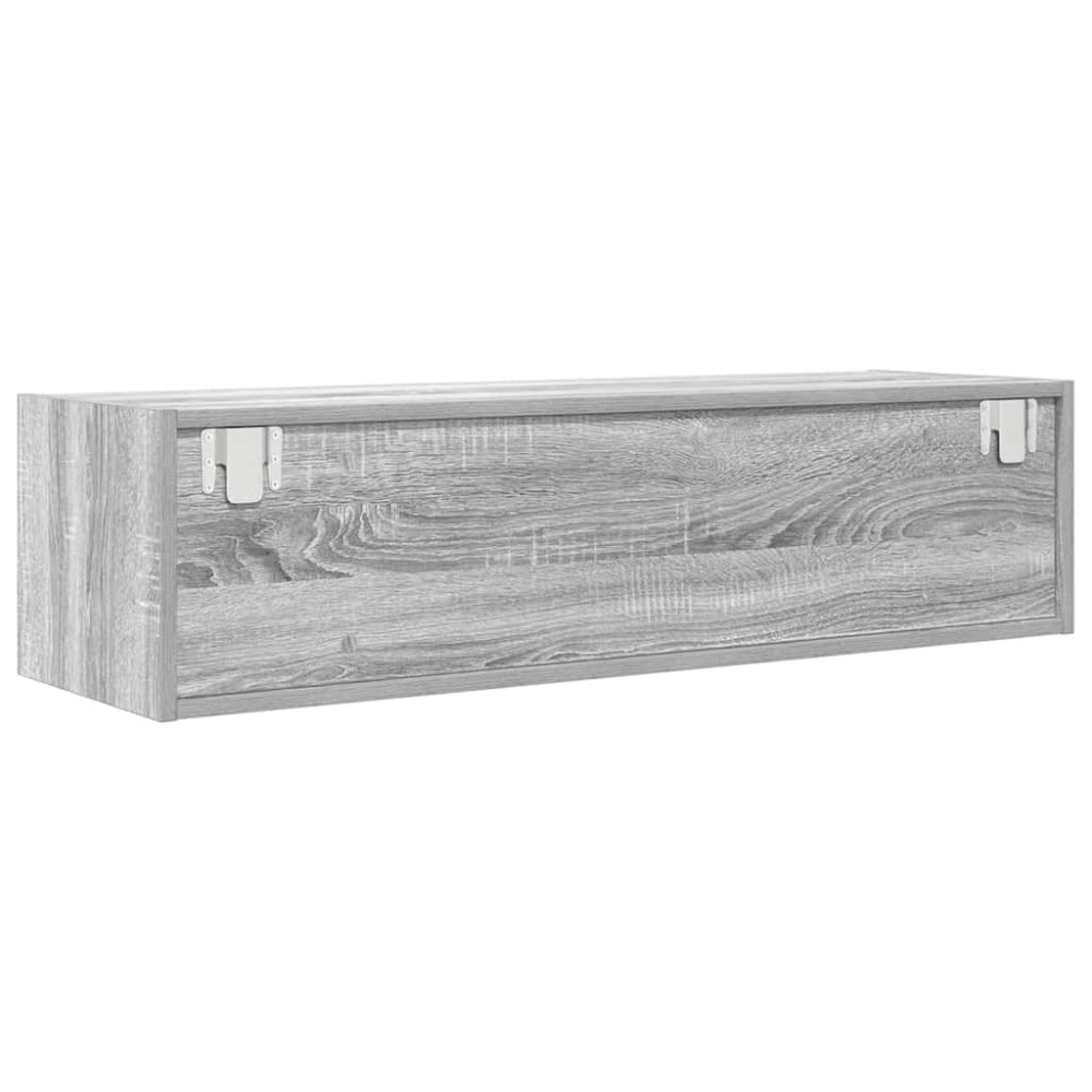 Produktbild för TV-bänkar 2 st grå Sonoma 100x31x25,5 cm konstruerat trä