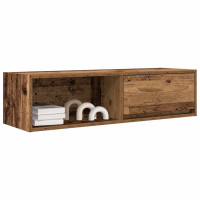 Produktbild för TV-bänkar 2 st gammalt trä 100x31x25,5 cm konstruerat trä
