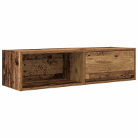 Produktbild för TV-bänkar 2 st gammalt trä 100x31x25,5 cm konstruerat trä