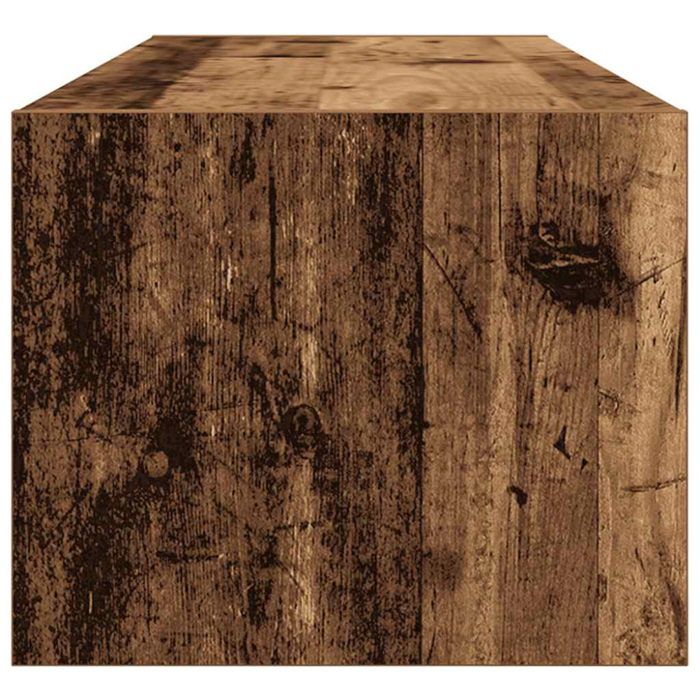 Produktbild för TV-bänkar 2 st gammalt trä 100x31x25,5 cm konstruerat trä