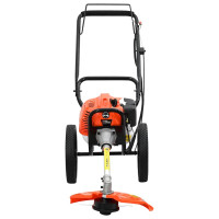 Produktbild för Röjsåg med hjul orange 52 cc 1,45 kW