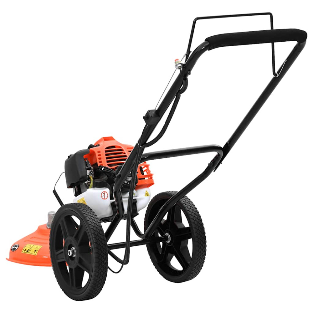 Produktbild för Röjsåg med hjul orange 52 cc 1,45 kW