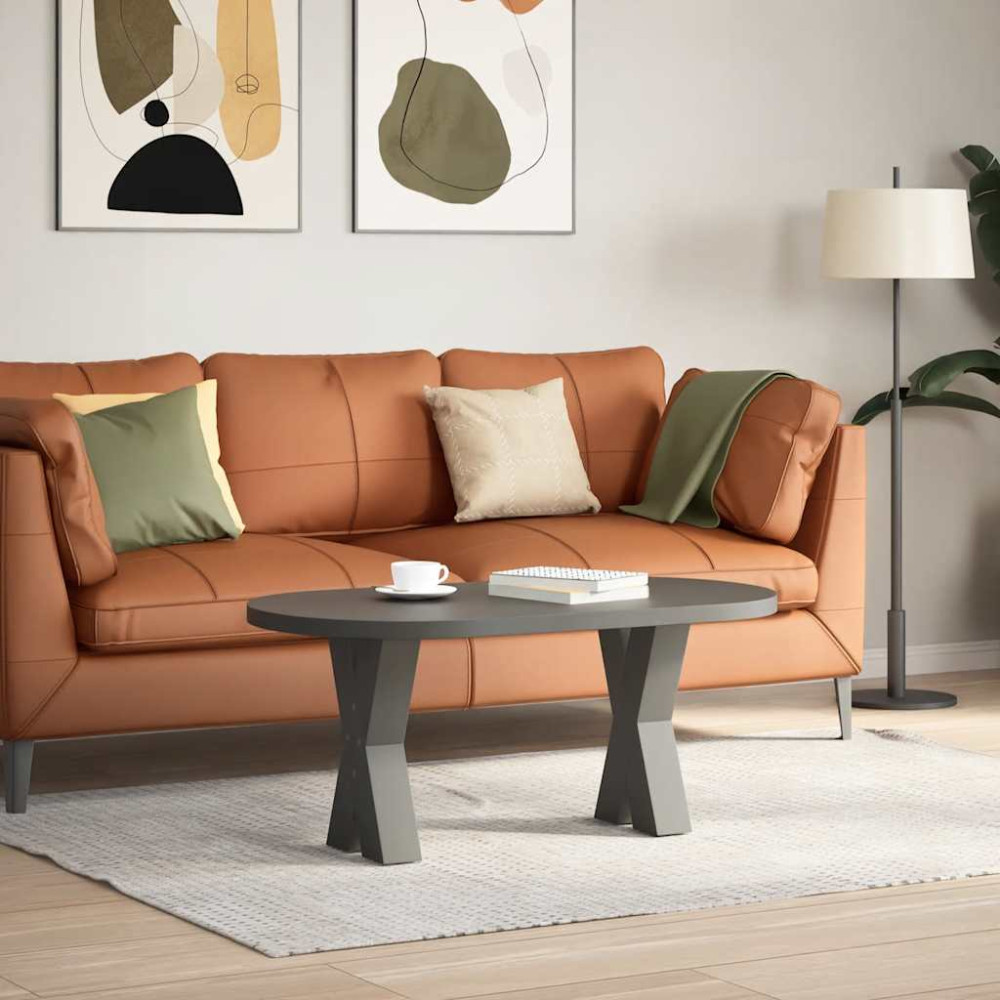 Produktbild för Soffbordsben X-formade 2 st antracit 28x(42-43) cm stål