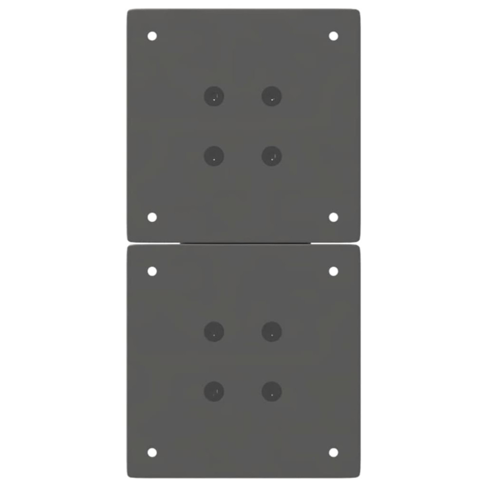 Produktbild för Soffbordsben X-formade 2 st antracit 28x(42-43) cm stål