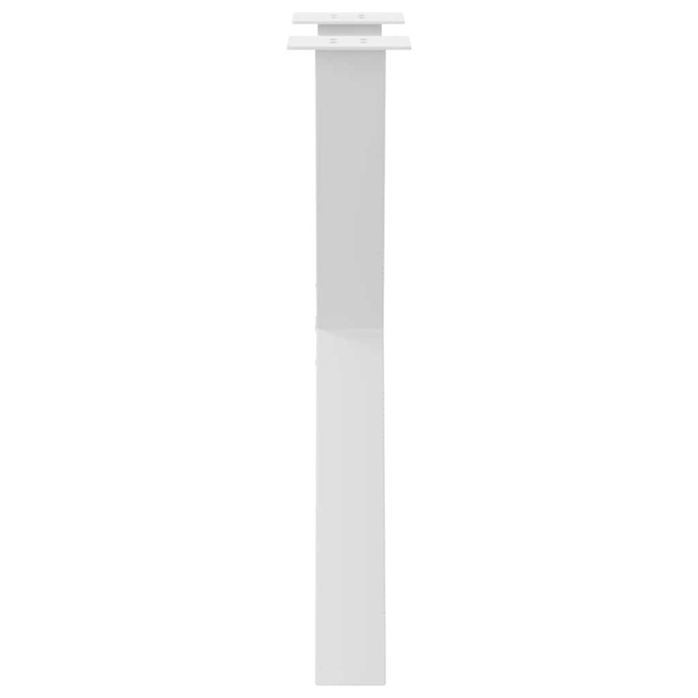 Produktbild för Matbordsben X-formade 2 st vita 60x(72-73) cm stål