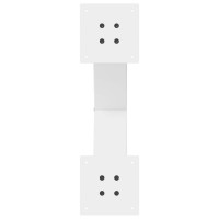 Produktbild för Matbordsben X-formade 2 st vita 60x(72-73) cm stål