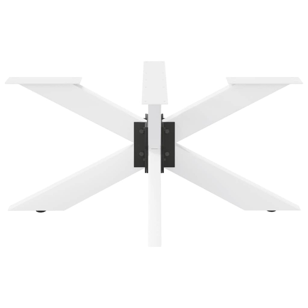 Produktbild för Soffbordsben spindelformad vit 98x58x(42-43) cm stål
