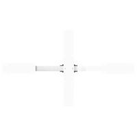 Produktbild för Soffbordsben spindelformad vit 98x58x(42-43) cm stål