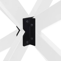 Produktbild för Soffbordsben spindelformad vit 98x58x(42-43) cm stål