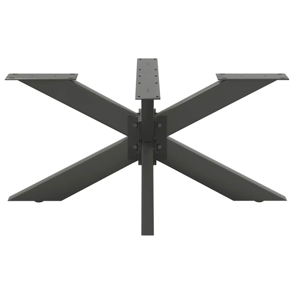 Produktbild för Soffbordsben spindelformad antracit 98x58x(42-43) cm stål