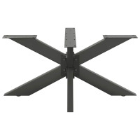 Produktbild för Soffbordsben spindelformad antracit 98x58x(42-43) cm stål