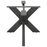 Produktbild för Soffbordsben spindelformad antracit 98x58x(42-43) cm stål